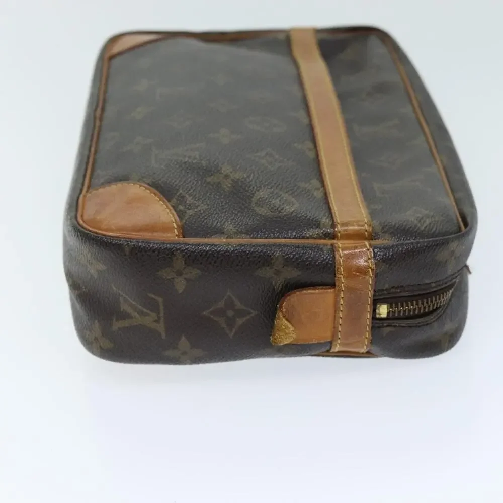 Louis Vuitton Monogram Compiegne 28 Clutch Bag Brown